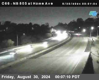 NB 805 at Home Ave (On Ramp)