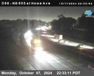 NB 805 at Home Ave (On Ramp)