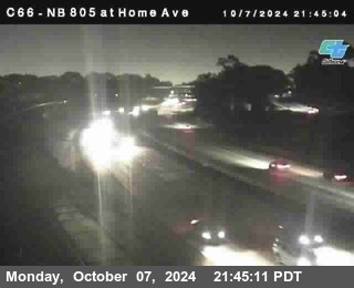 NB 805 at Home Ave (On Ramp)