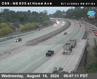 NB 805 at Home Ave (On Ramp)