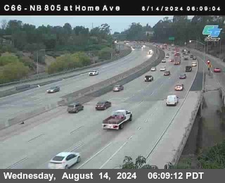 NB 805 at Home Ave (On Ramp)