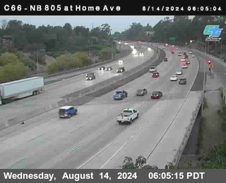 NB 805 at Home Ave (On Ramp)