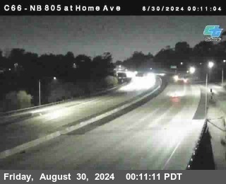 NB 805 at Home Ave (On Ramp)