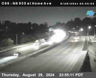 NB 805 at Home Ave (On Ramp)