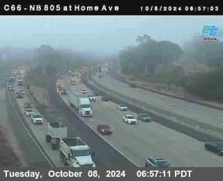 NB 805 at Home Ave (On Ramp)