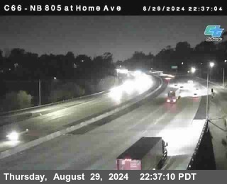 NB 805 at Home Ave (On Ramp)