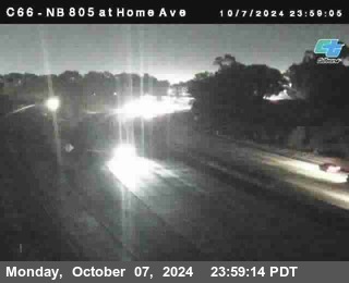 NB 805 at Home Ave (On Ramp)