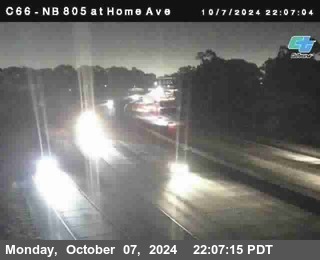 NB 805 at Home Ave (On Ramp)