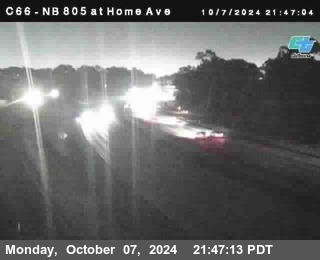 NB 805 at Home Ave (On Ramp)