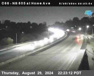 NB 805 at Home Ave (On Ramp)