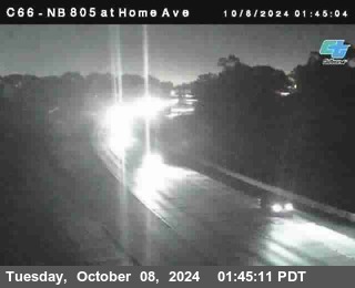 NB 805 at Home Ave (On Ramp)