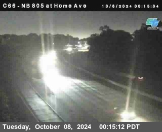 NB 805 at Home Ave (On Ramp)