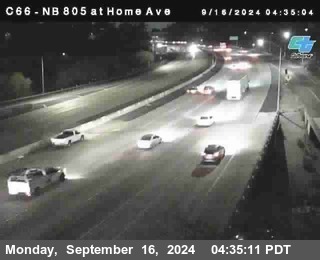 NB 805 at Home Ave (On Ramp)