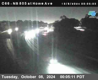 NB 805 at Home Ave (On Ramp)