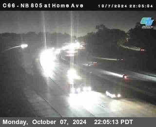 NB 805 at Home Ave (On Ramp)