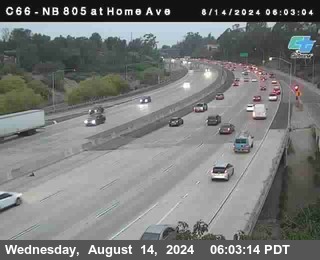 NB 805 at Home Ave (On Ramp)