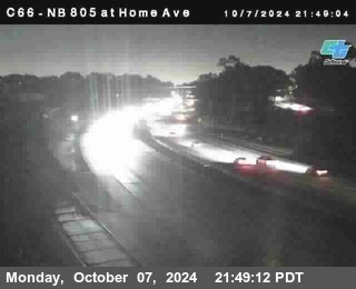 NB 805 at Home Ave (On Ramp)