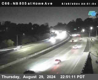 NB 805 at Home Ave (On Ramp)