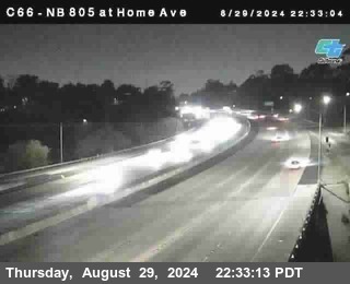 NB 805 at Home Ave (On Ramp)