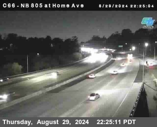 NB 805 at Home Ave (On Ramp)