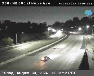 NB 805 at Home Ave (On Ramp)