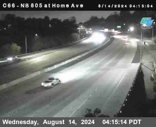 NB 805 at Home Ave (On Ramp)