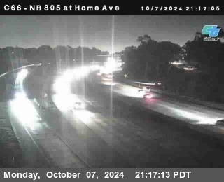 NB 805 at Home Ave (On Ramp)