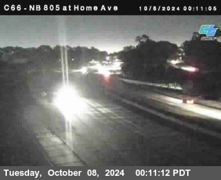 NB 805 at Home Ave (On Ramp)