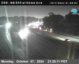 NB 805 at Home Ave (On Ramp)