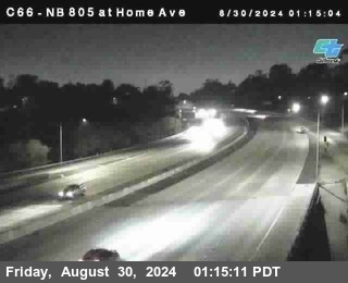 NB 805 at Home Ave (On Ramp)