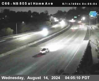 NB 805 at Home Ave (On Ramp)