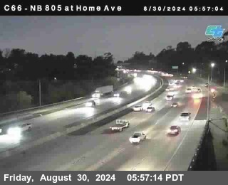 NB 805 at Home Ave (On Ramp)