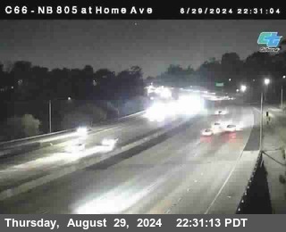 NB 805 at Home Ave (On Ramp)