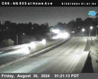 NB 805 at Home Ave (On Ramp)