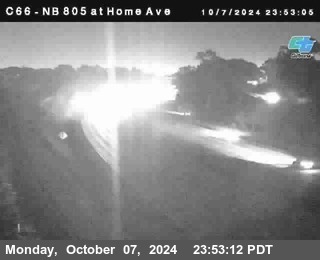 NB 805 at Home Ave (On Ramp)