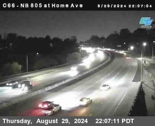 NB 805 at Home Ave (On Ramp)