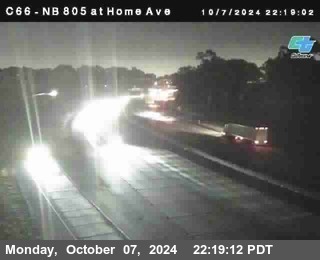 NB 805 at Home Ave (On Ramp)