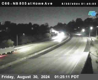 NB 805 at Home Ave (On Ramp)