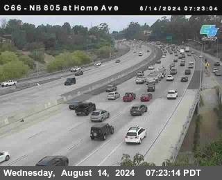 NB 805 at Home Ave (On Ramp)