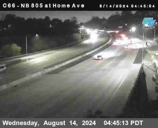 NB 805 at Home Ave (On Ramp)