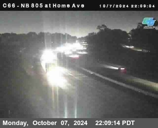 NB 805 at Home Ave (On Ramp)