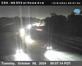 NB 805 at Home Ave (On Ramp)