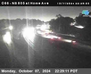 NB 805 at Home Ave (On Ramp)