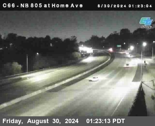 NB 805 at Home Ave (On Ramp)