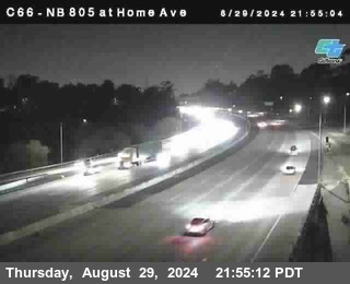 NB 805 at Home Ave (On Ramp)