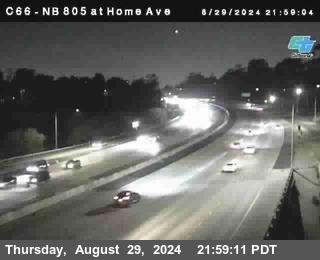 NB 805 at Home Ave (On Ramp)