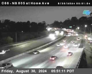 NB 805 at Home Ave (On Ramp)