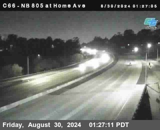 NB 805 at Home Ave (On Ramp)