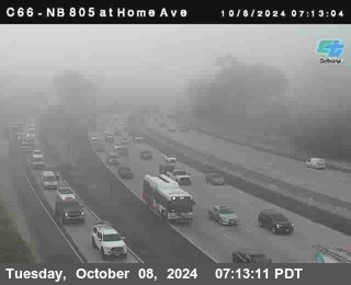 NB 805 at Home Ave (On Ramp)