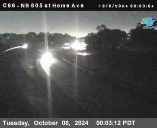 NB 805 at Home Ave (On Ramp)